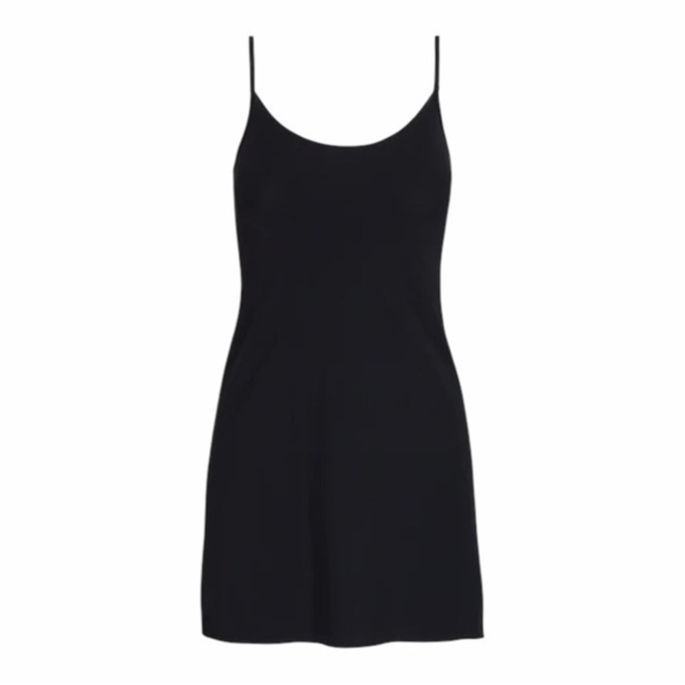Akris Punto Slip Dress Black Spaghetti Strap Dress